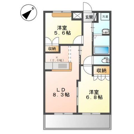 加古川駅 徒歩20分 2階の物件間取画像